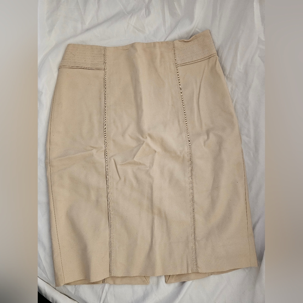 White House Black Marquet Elegant Tan Skirt
